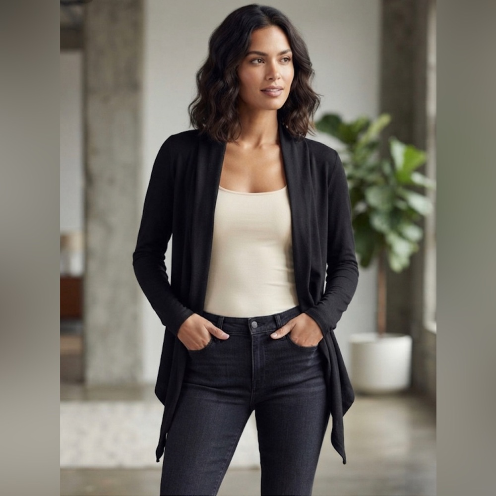 Urban behavior | long sleeve black open cardigan | size S